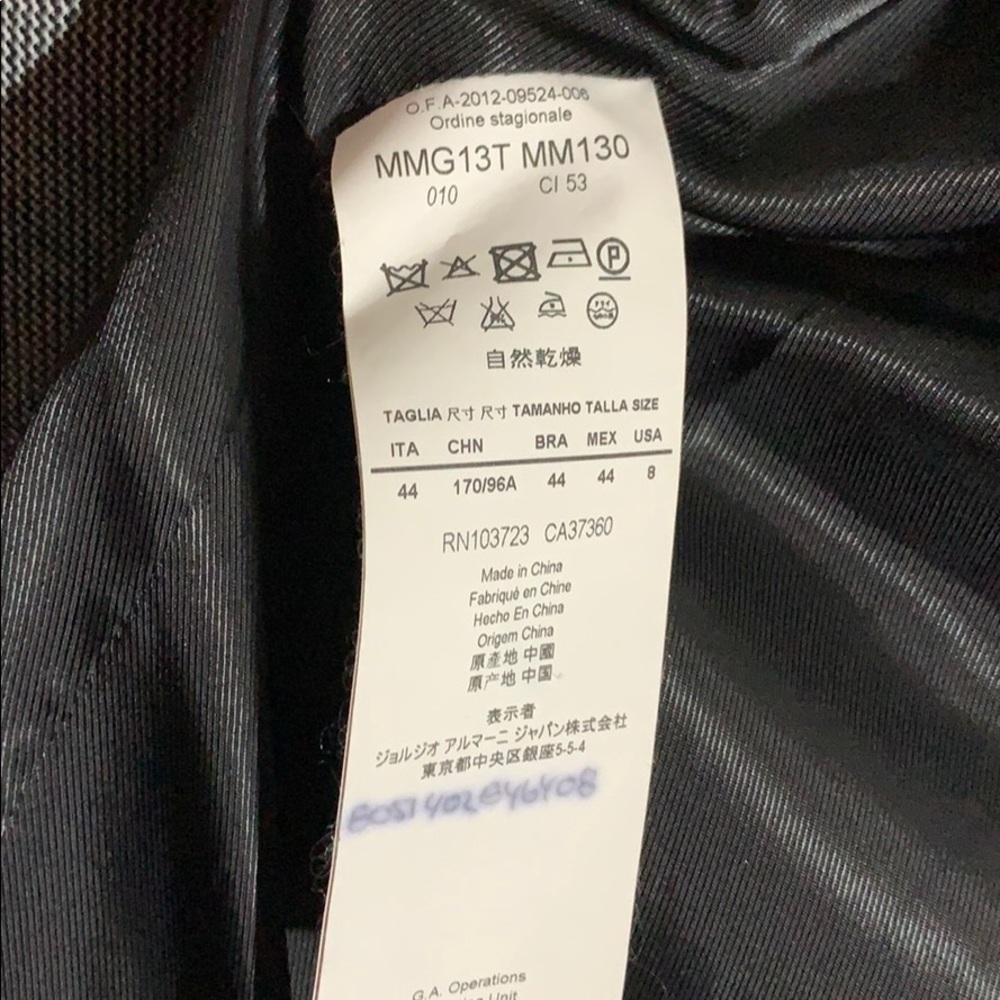 Armani Jacket Convertible Collar - image 8